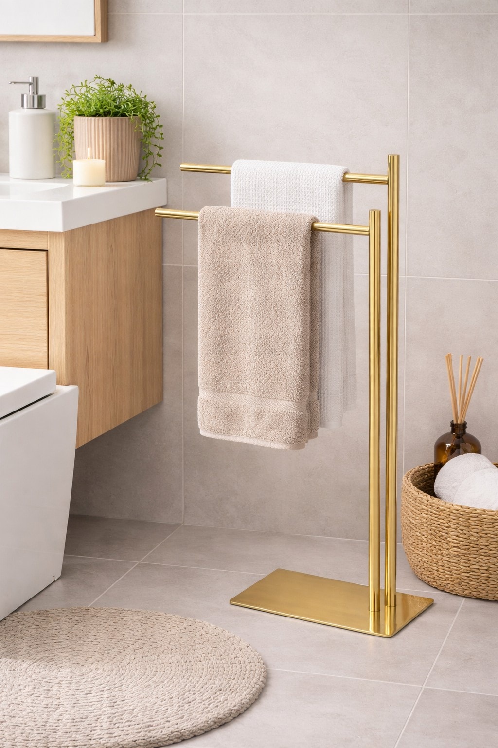 m&ouml;bel direkt online Handtuchhalter WC-B&uuml;rsten-/Rollenhalter - Bild 1