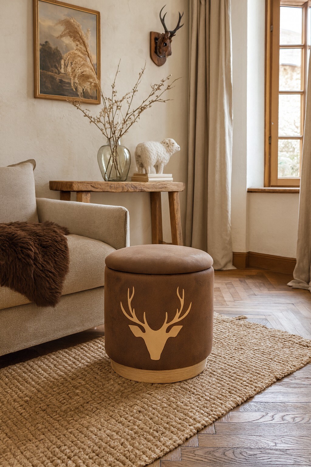 m&ouml;bel direkt online Sitzhocker mit Stauraum Lars - Bild 1