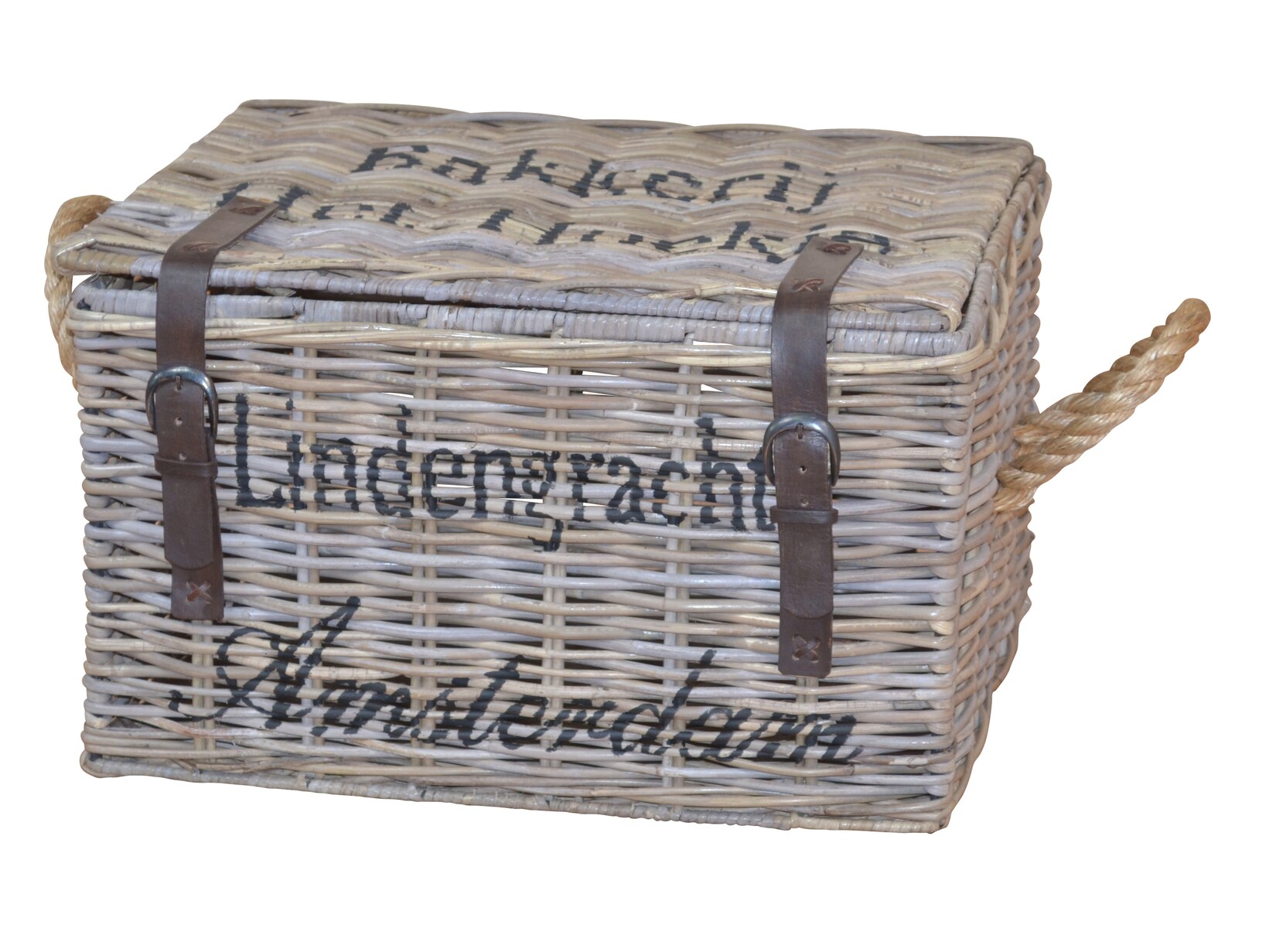 möbel direkt online Kubu-Rattantruhe "Anni" grau