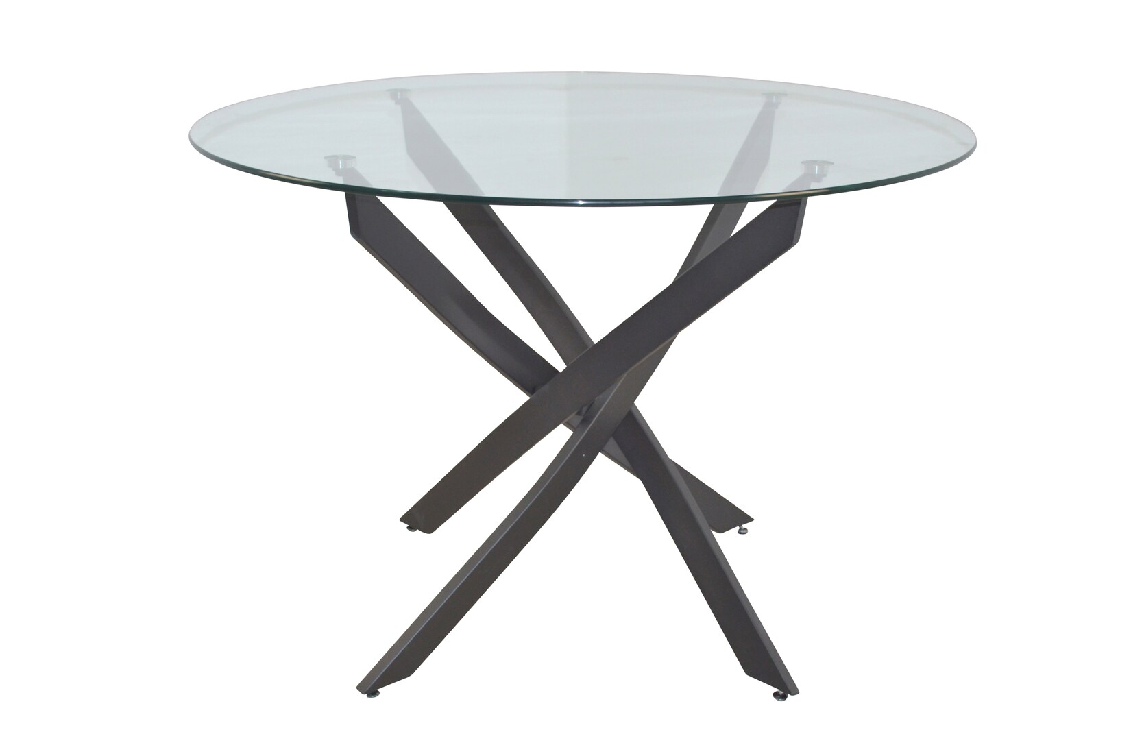 möbel direkt online 4-Fuß-Esstisch mit Ø110 cm Glasplatte