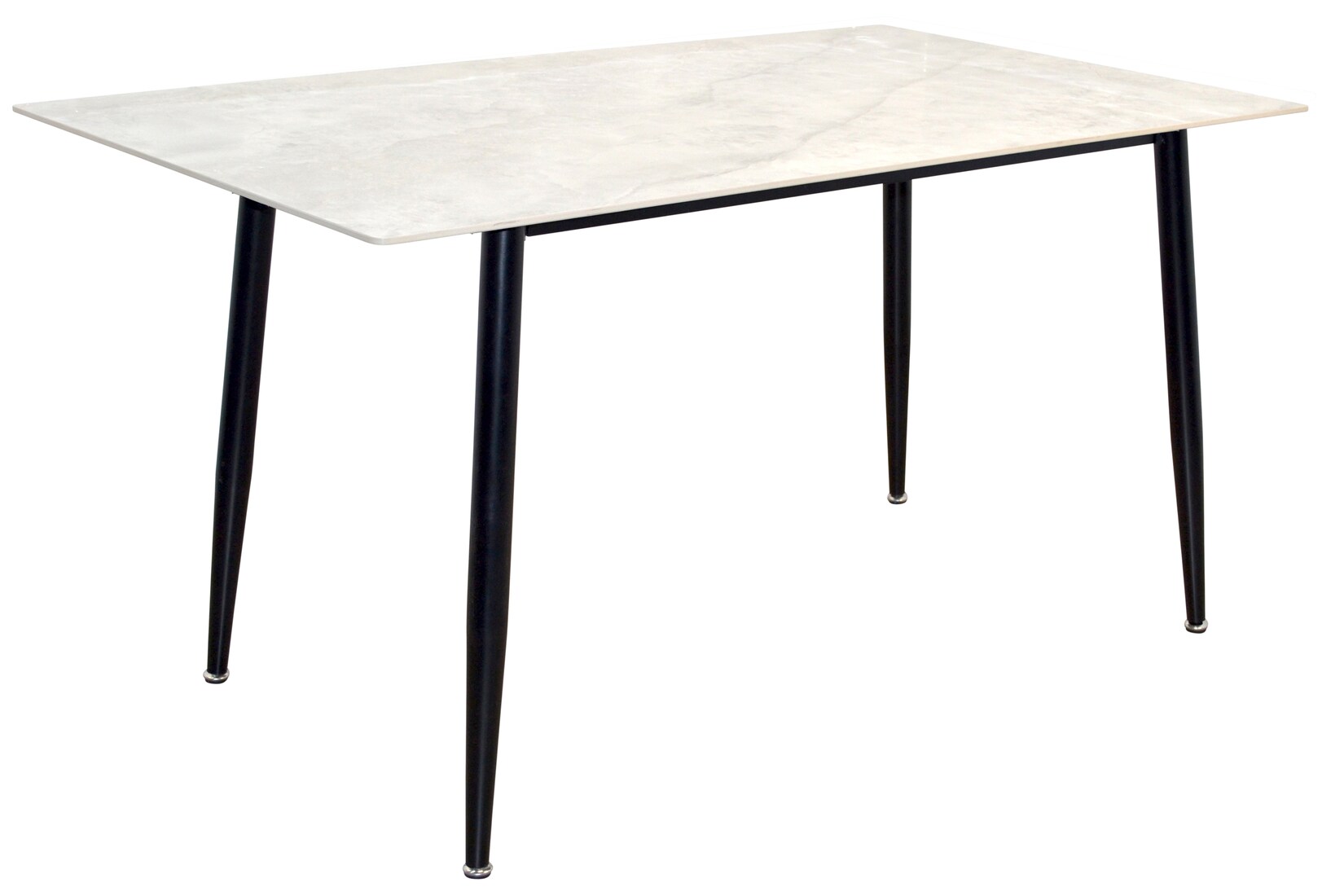 möbel direkt online 4-Fuß-Esstisch mit großer Steinplatte 140x80 cm