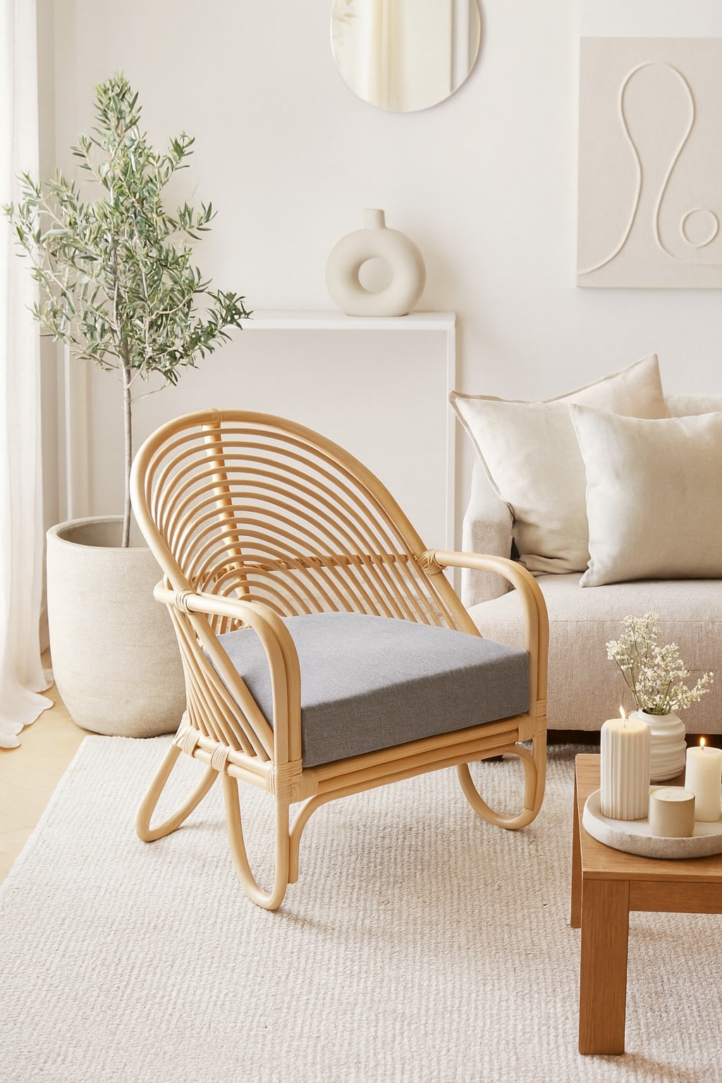 m&ouml;bel direkt online Rattansessel inklusive Sitzkissenauflage Clara - Bild 1