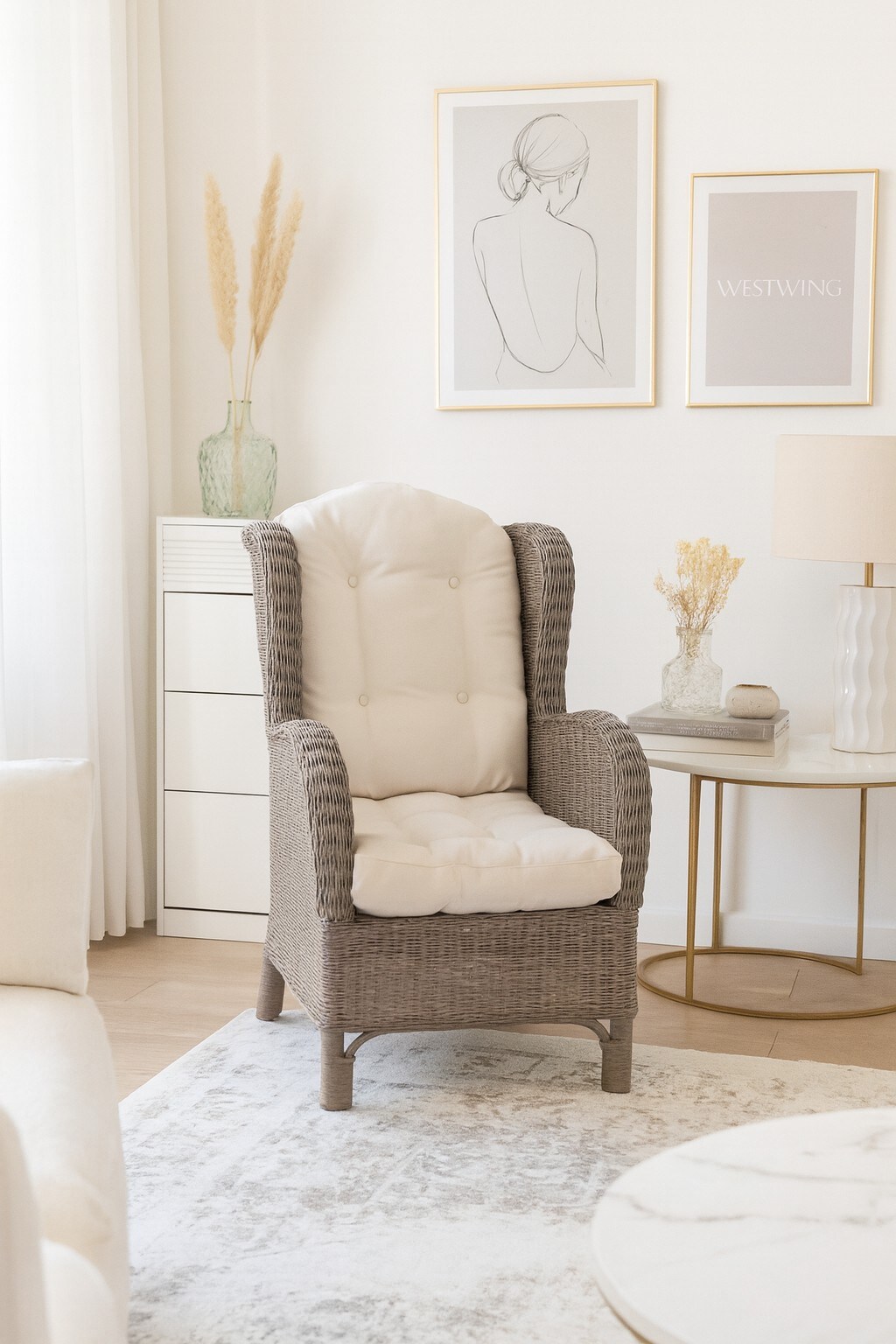 m&ouml;bel direkt online Rattansessel inklusive Kissenauflagen Hajo - Bild 1