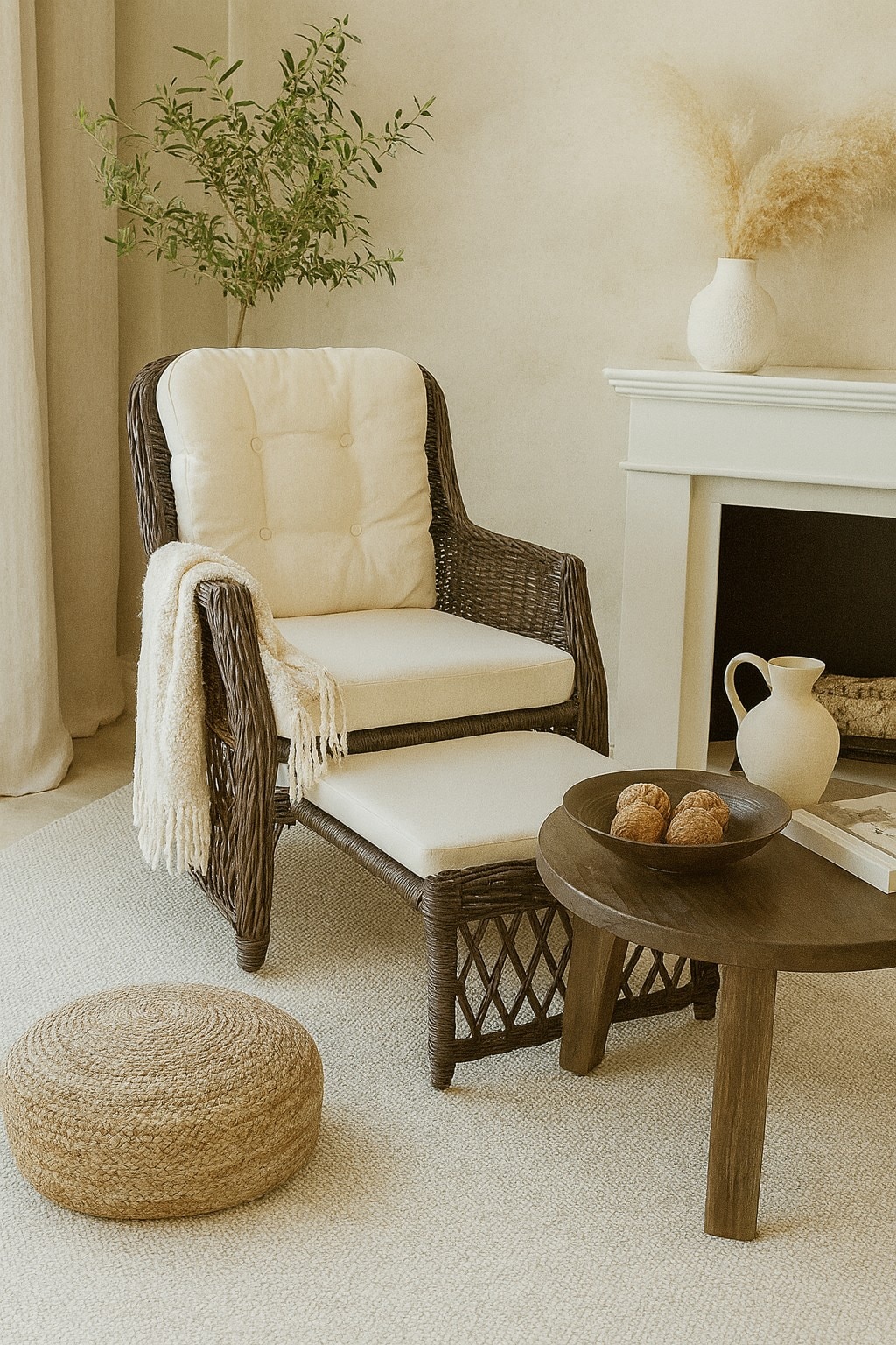 m&ouml;bel direkt online Rattansessel mit Kissen Donald - Bild 1