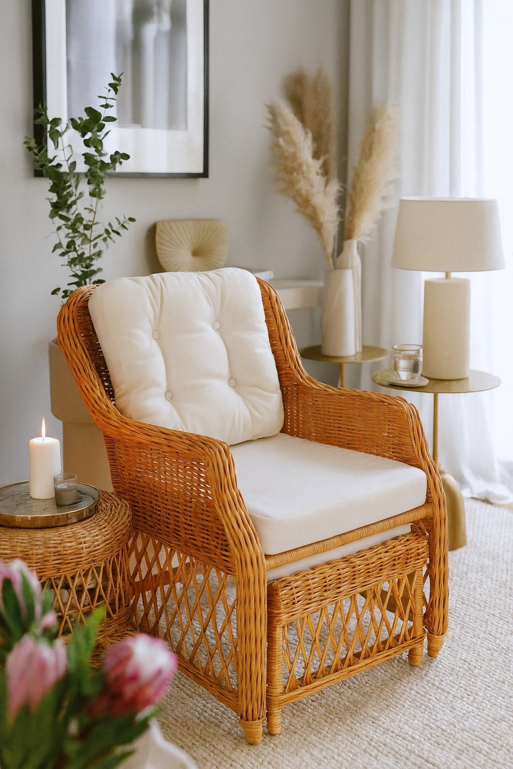 m&ouml;bel direkt online Rattansessel mit Kissen Donald - Bild 1