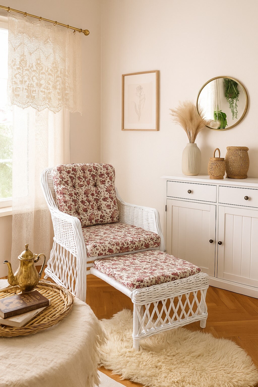 m&ouml;bel direkt online Rattansessel mit Kissen Donald - Bild 1