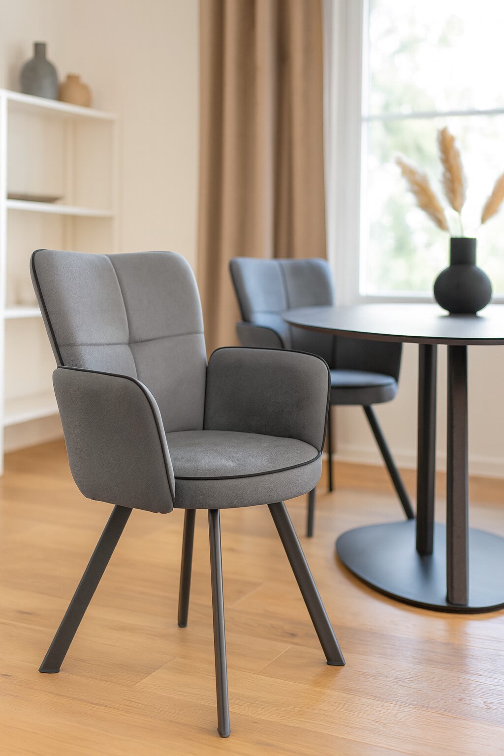 möbel direkt online Armlehnstuhl (2Stück) Linda grau