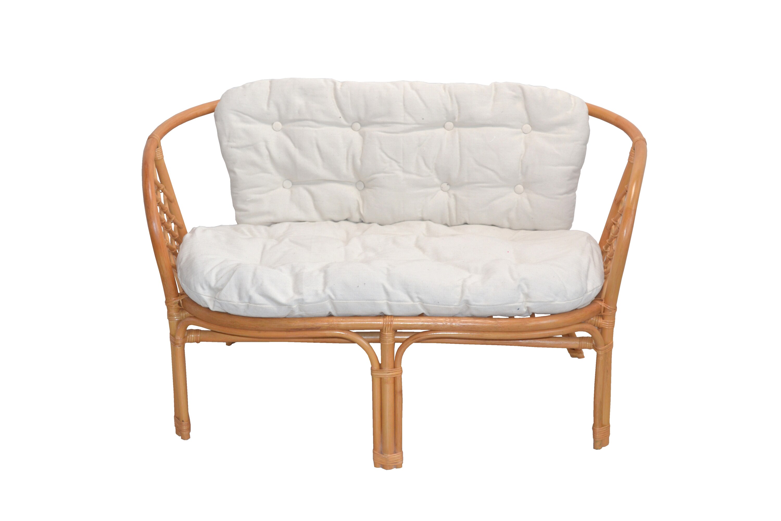 m&ouml;bel direkt online Rattansitzbank mit Kissenauflage Sonja - Bild 1