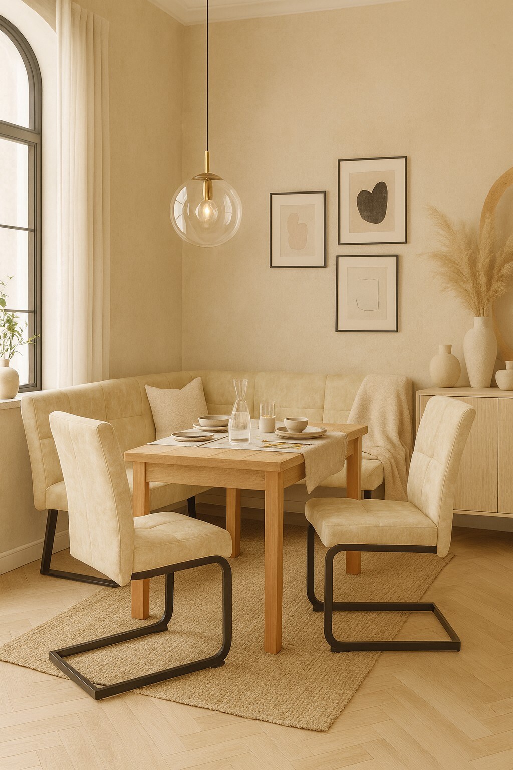 möbel direkt online 4tlg. Eckbankgruppe Schenkelmaß 190x150 cm