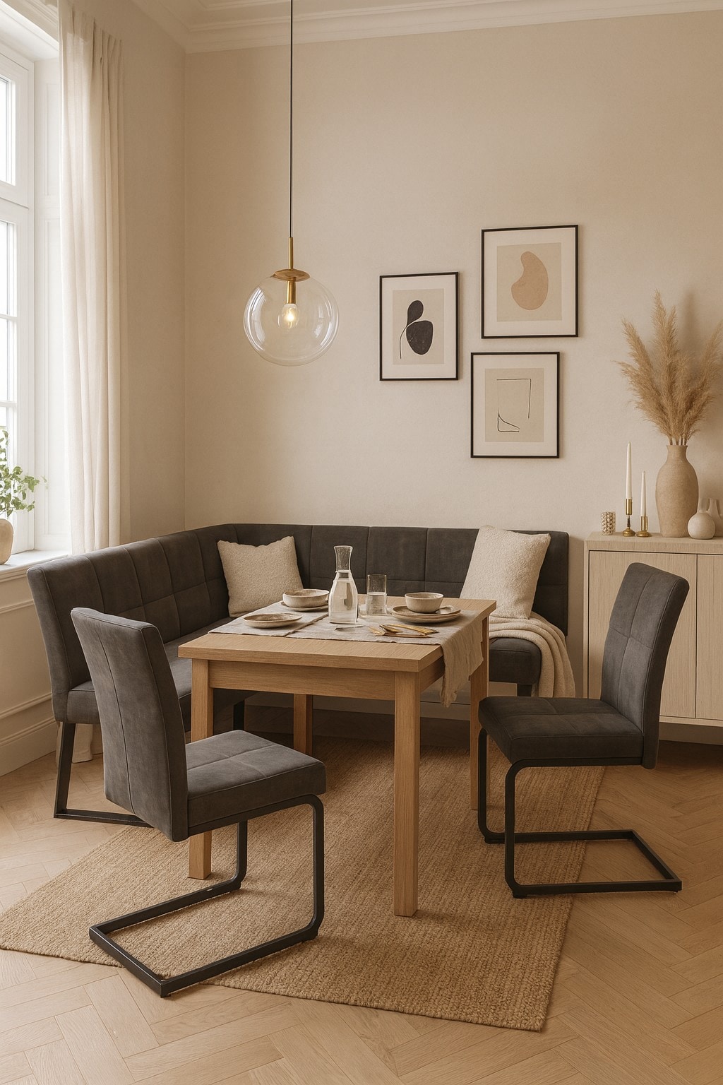 m&ouml;bel direkt online 4tlg. Eckbankgruppe Schenkelma&szlig; 190x150 cm - Bild 1