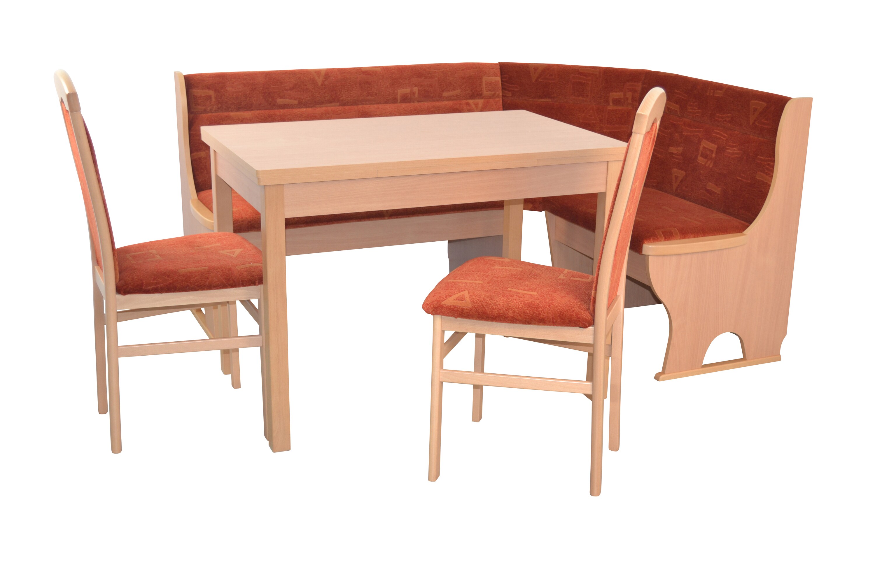 m&ouml;bel direkt online 4tlg. Eckbankgruppe In drei Holzdekoren und drei Stofffarben - Bild 1