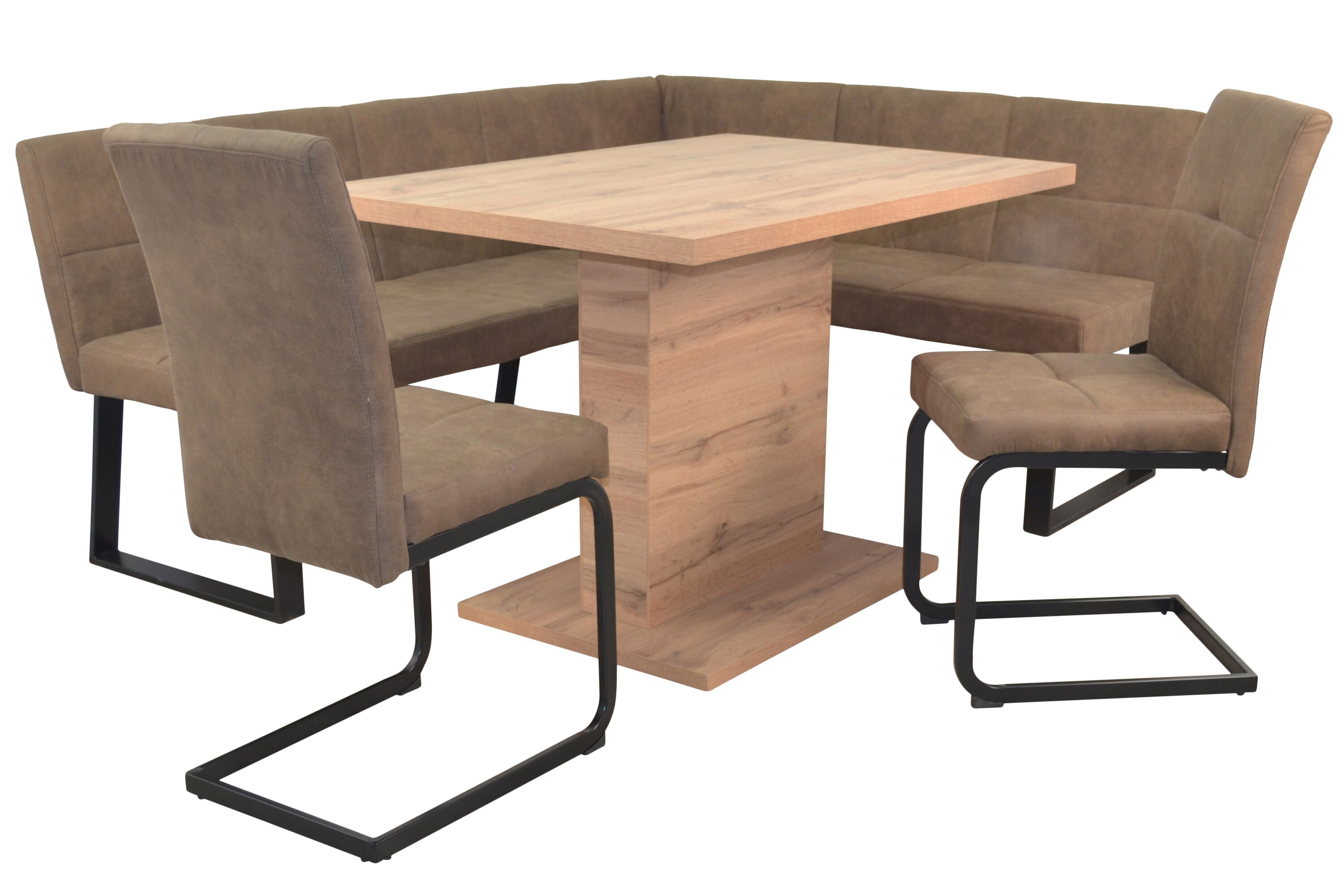 m&ouml;bel direkt online 4tlg. Eckbankgruppe Schenkelma&szlig; 190x150 cm - Bild 1