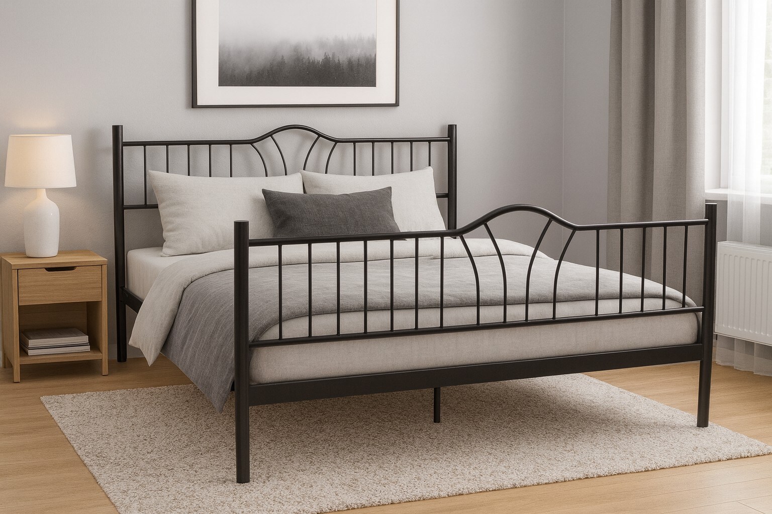 m&ouml;bel direkt online Metallbett 140x200 cm Santi - Bild 1