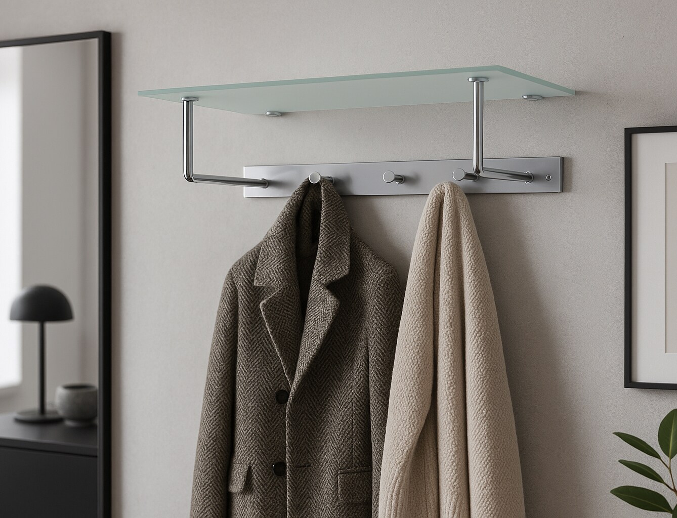 möbel direkt online Metallgarderobe "Catalina" alufarben