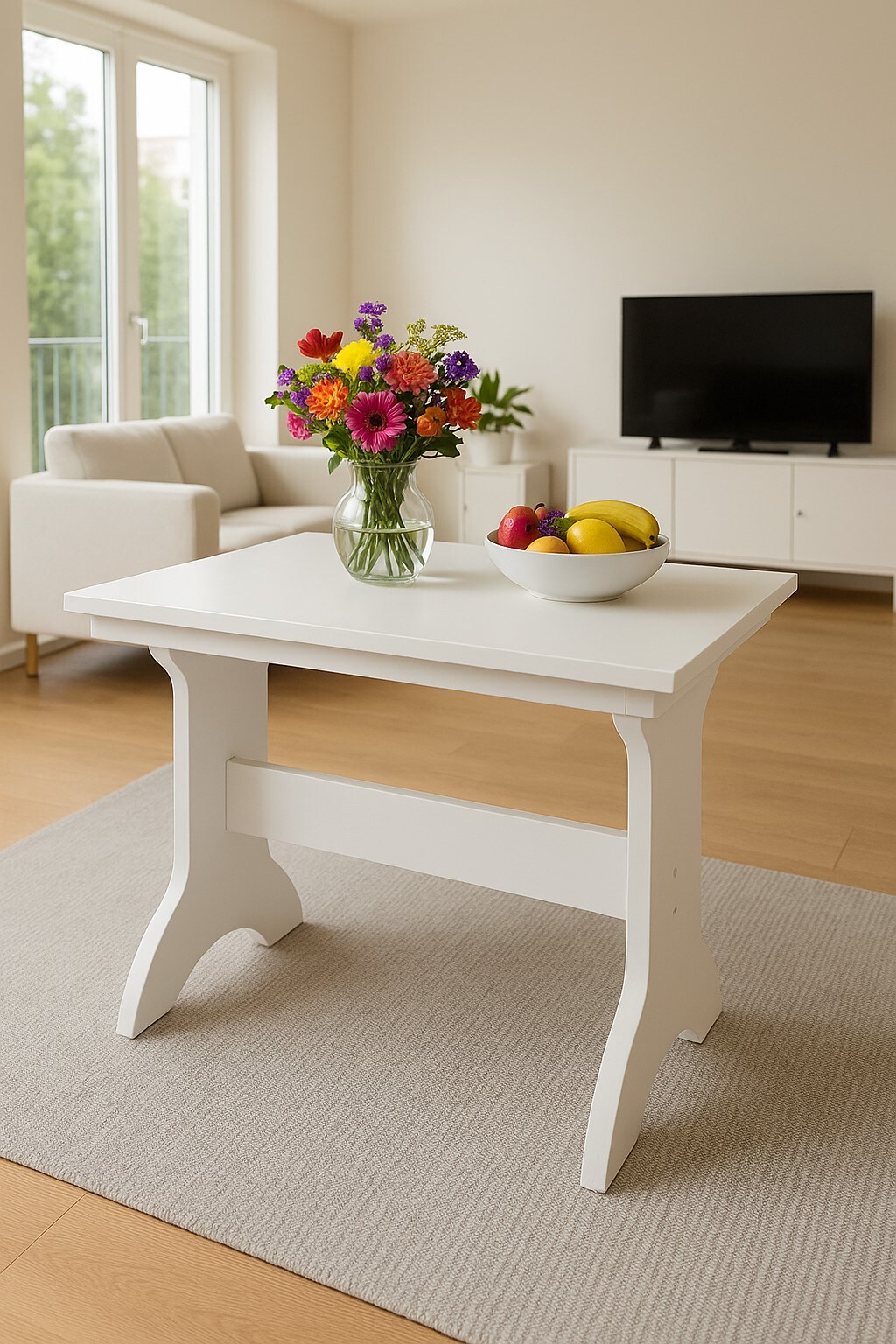 m&ouml;bel direkt online Wangentisch, Breite 110-170 cm Tole - Bild 1