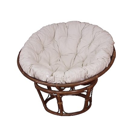 möbel direkt online Papasansessel, Durchmesser 80 cm Sessel mit Kissen - Bild 1
