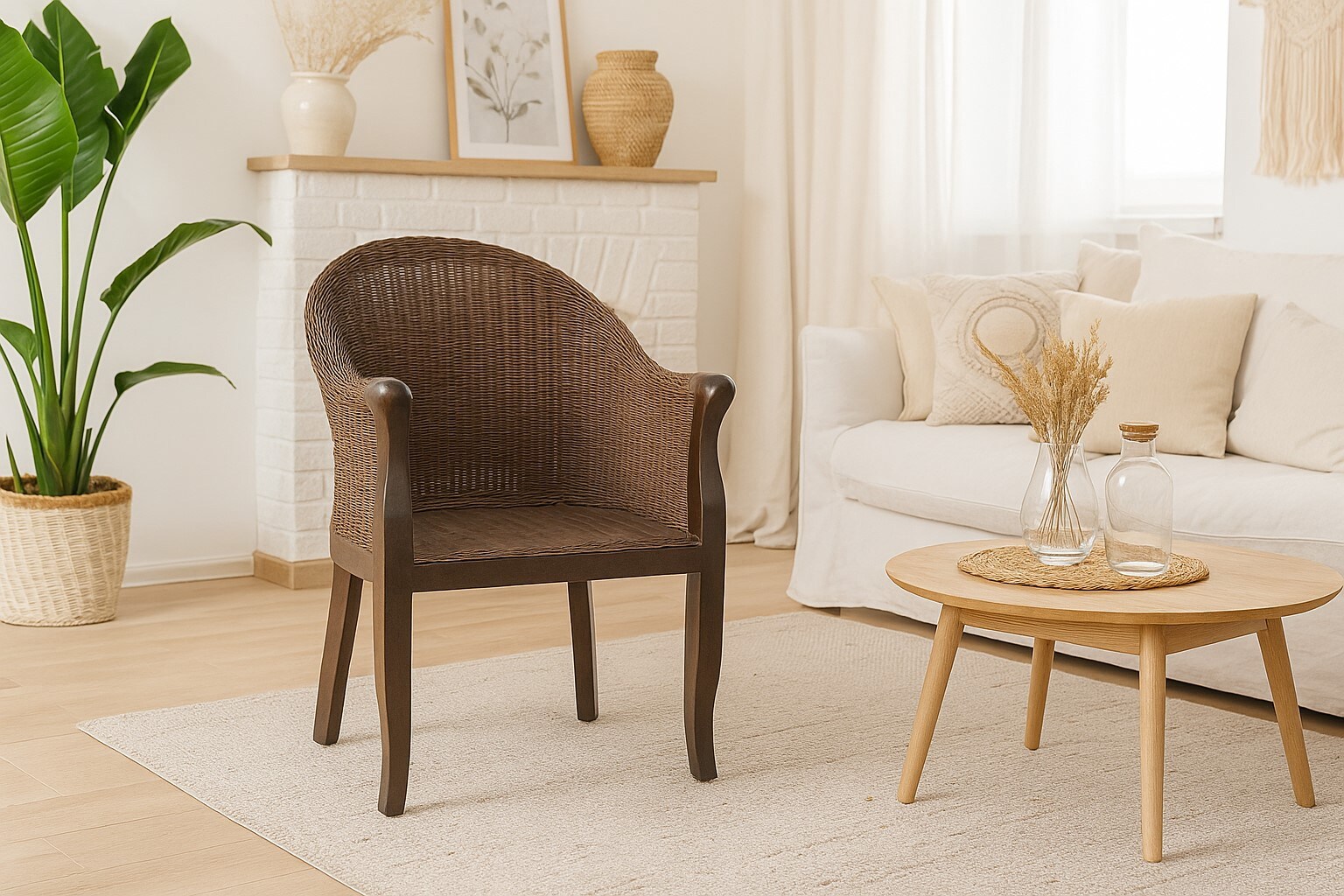 möbel direkt online Rattansessel Berta braun