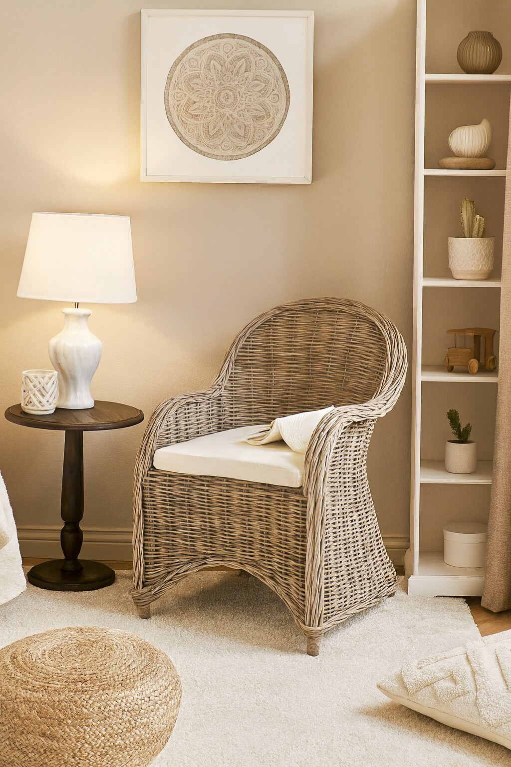 möbel direkt online Rattansessel inklusive Sitzkissen Holger | 04046884026596