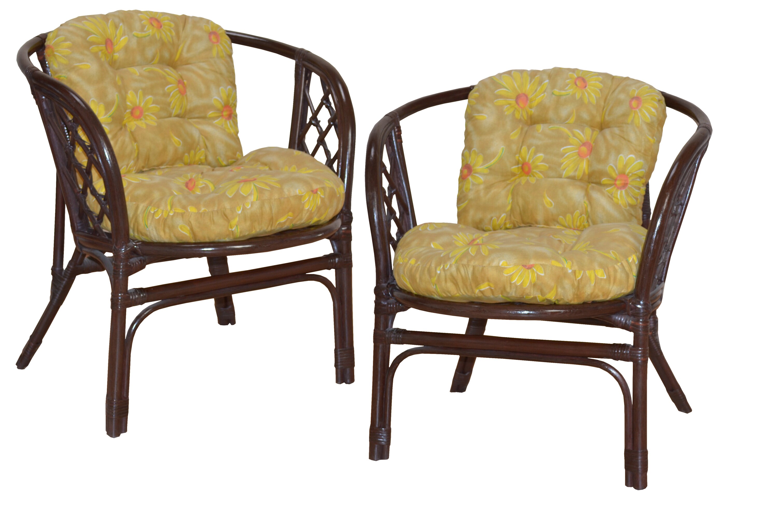 m&ouml;bel direkt online Rattansessel 2 St&uuml;ck mit passendem Sitz- und R&uuml;ckenkissen Karl - Bild 1