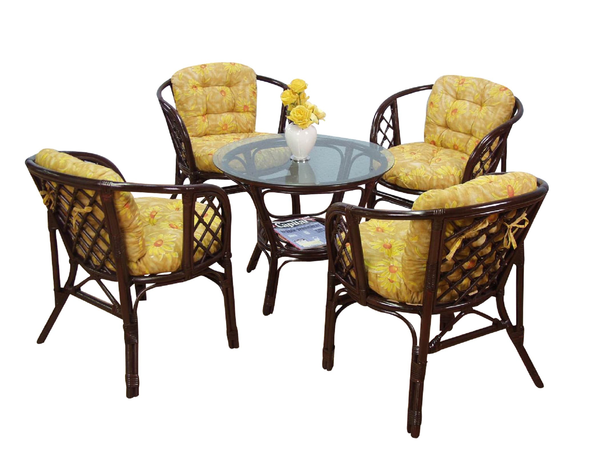 m&ouml;bel direkt online 9tlg. Rattansitzgruppe Regina I - Bild 1