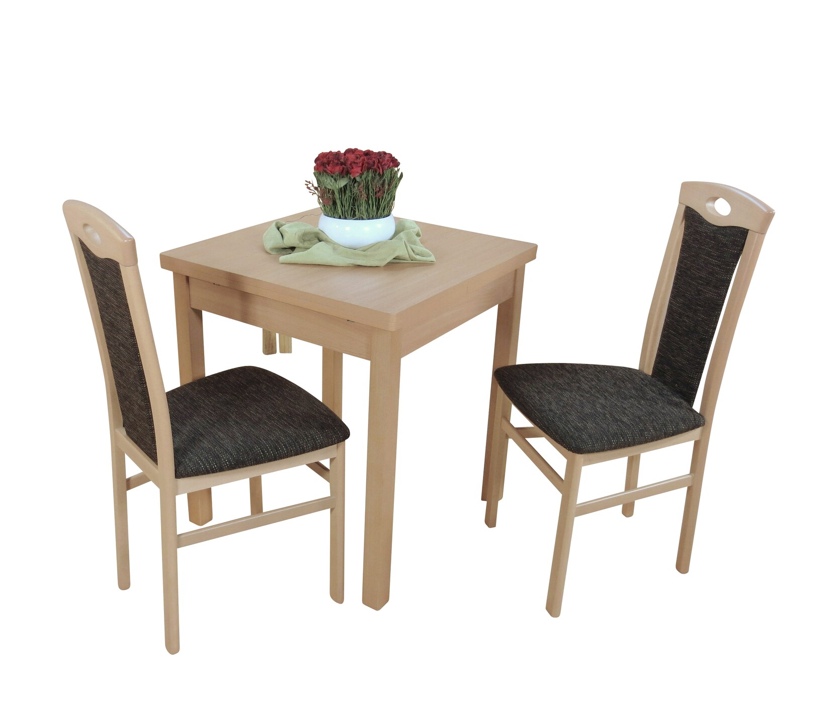 möbel direkt online Essgruppe 3-teilig - "Dinner for Two" Kassel I buche natur-nuss dunkel