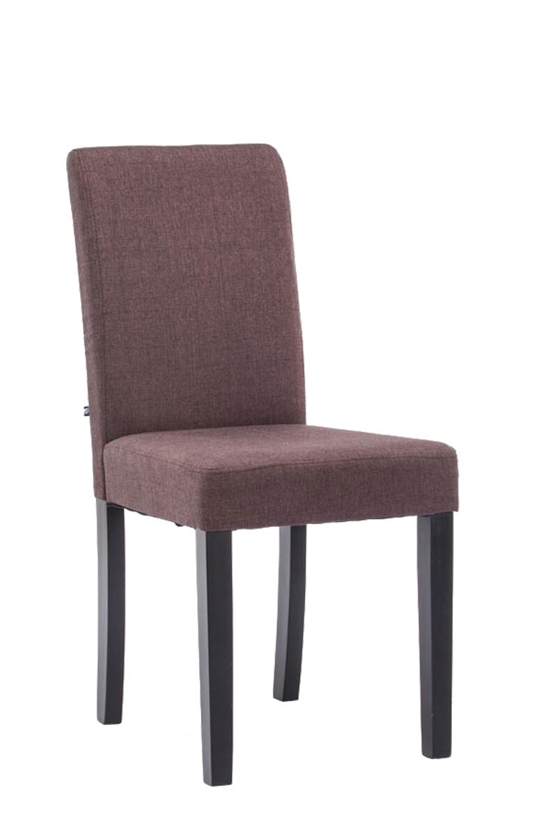 CLP Esszimmerstuhl Ina mit Holzgestell und Stoffbezug I Lehnstuhl mit einer Sitzhöhe von 47 cm I Polsterstuhl mit hoher Rückenlehne