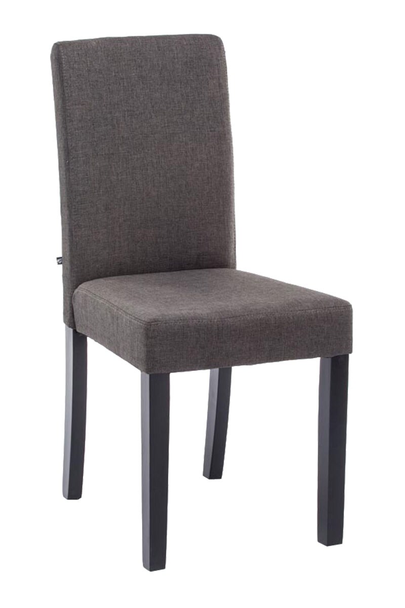 CLP Esszimmerstuhl Ina mit Holzgestell und Stoffbezug I Lehnstuhl mit einer Sitzhöhe von 47 cm I Polsterstuhl mit hoher Rückenlehne