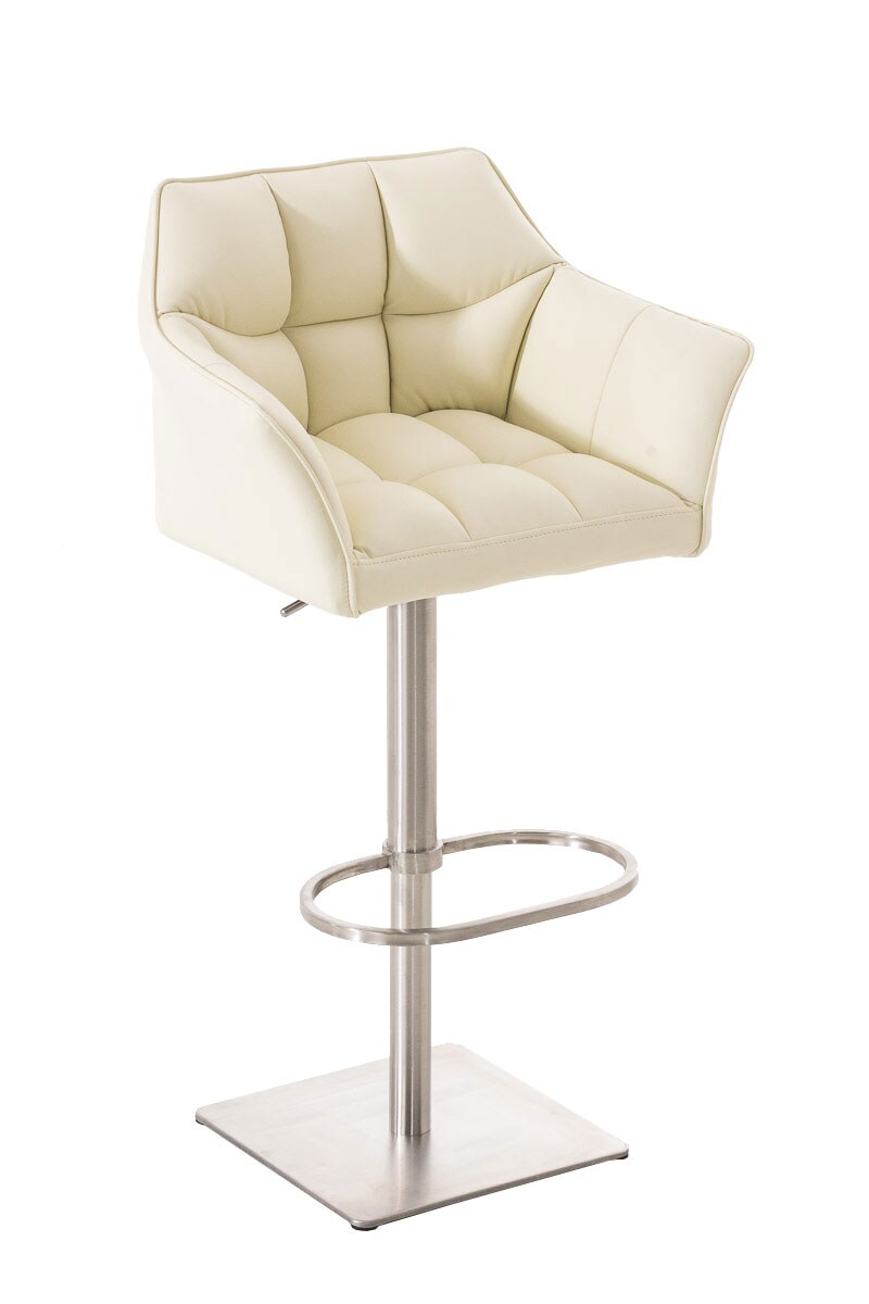 CLP Barhocker Damaso mit Kunstlederbezug I H&ouml;henverstellbarer Barstuhl mit Fu&szlig;st&uuml;tze I Thekenhocker bis 240 kg belastbar - Bild 1