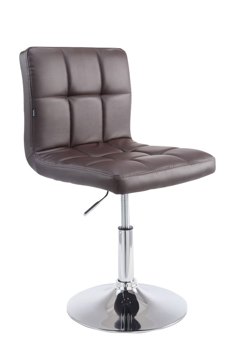 CLP Drehstuhl Palma V2 Mit Hochwertiger Polsterung Und Kunstlederbezug I H&ouml;henverstellbarer Esszimmerstuhl Mit Metallgestell In Chrom-Optik - Bild 1