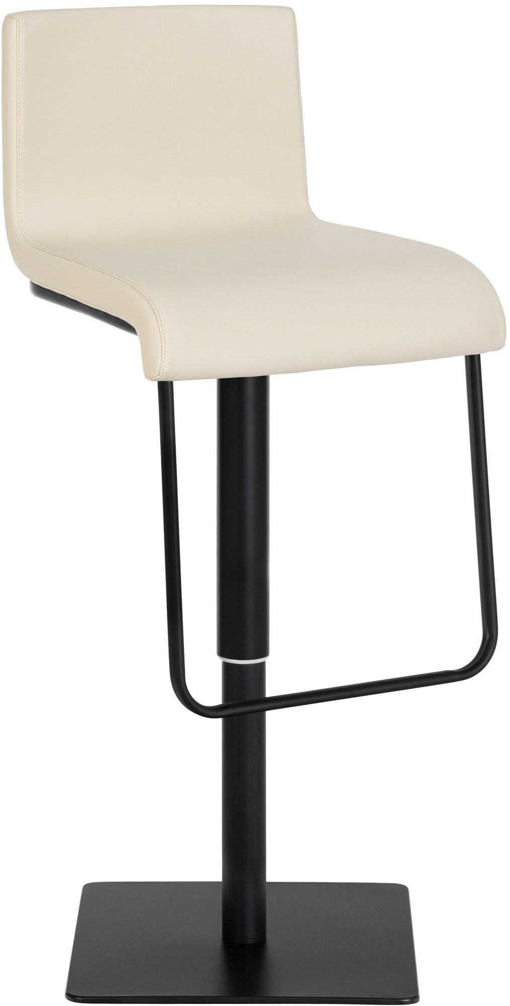 CLP Barhocker Limon mit Kunstleder-Bezug I Barstuhl mit R&uuml;ckenlehne und Fu&szlig;ablage I h&ouml;henverstellbar und drehbar - Bild 1