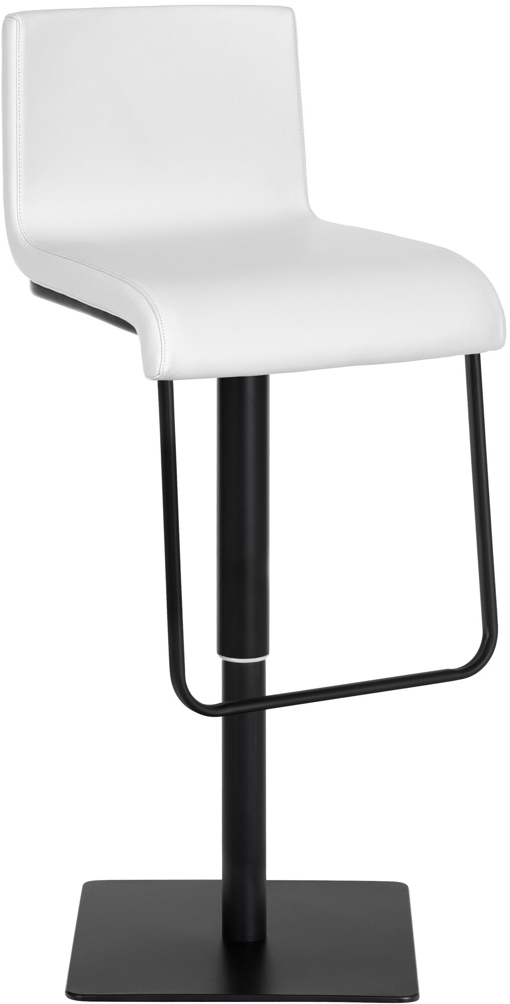 CLP Barhocker Limon mit Kunstleder-Bezug I Barstuhl mit R&uuml;ckenlehne und Fu&szlig;ablage I h&ouml;henverstellbar und drehbar - Bild 1