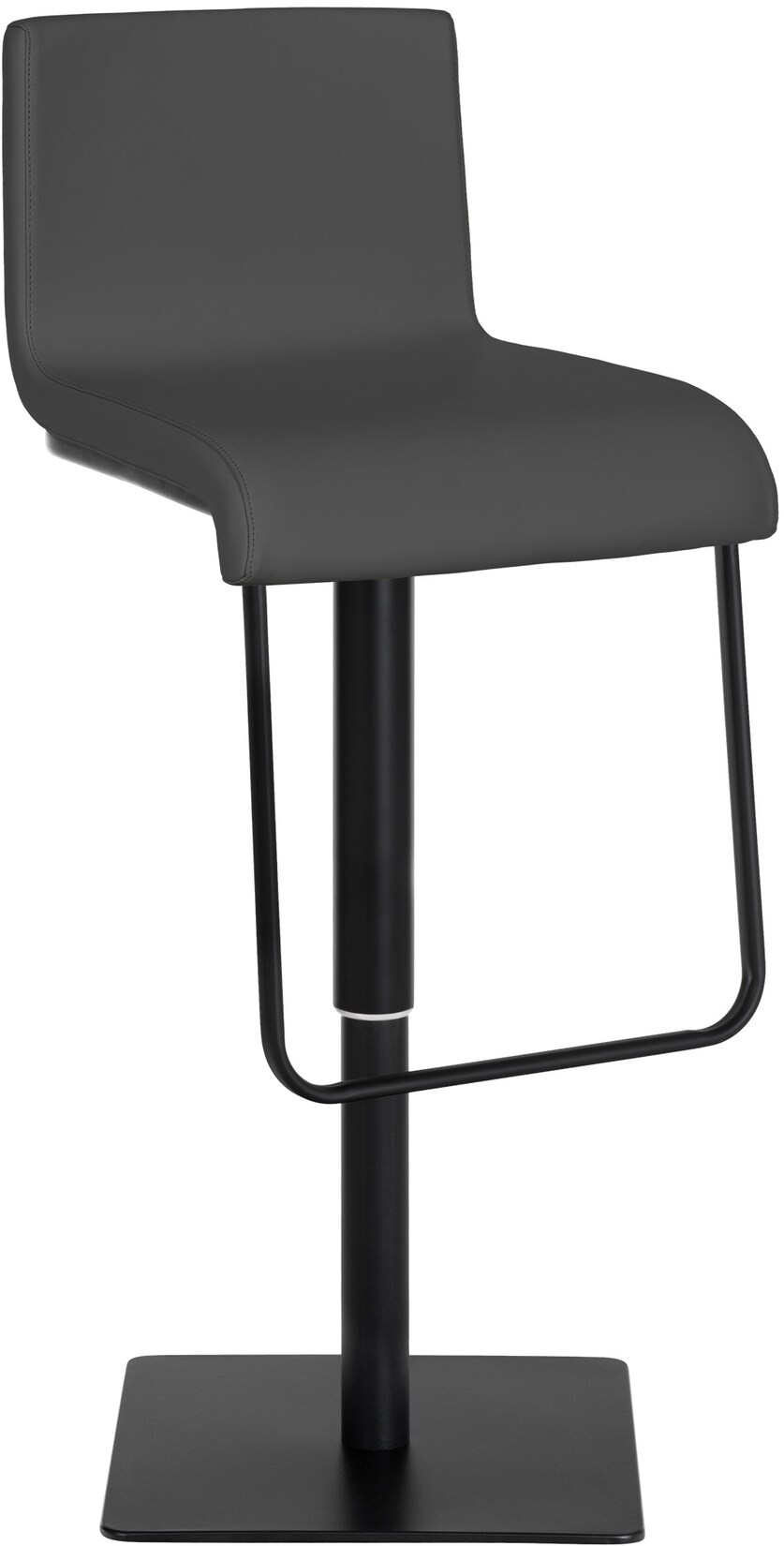 CLP Barhocker Limon mit Kunstleder-Bezug I Barstuhl mit Rückenlehne und Fußablage I höhenverstellbar und drehbar | 04251380443475