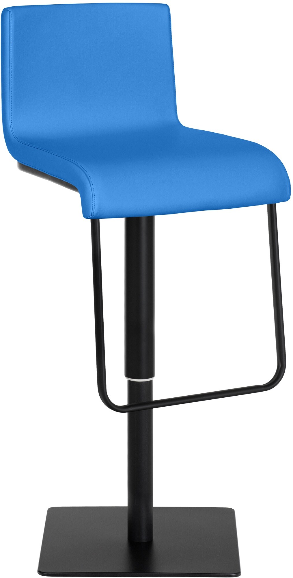 CLP Barhocker Limon mit Kunstleder-Bezug I Barstuhl mit R&uuml;ckenlehne und Fu&szlig;ablage I h&ouml;henverstellbar und drehbar - Bild 1