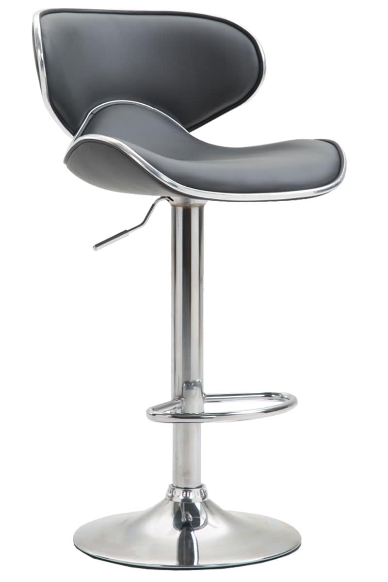 CLP Barhocker Las Vegas V2 chrom Farbe:grau;Gestell Farbe:chrom - Bild 1