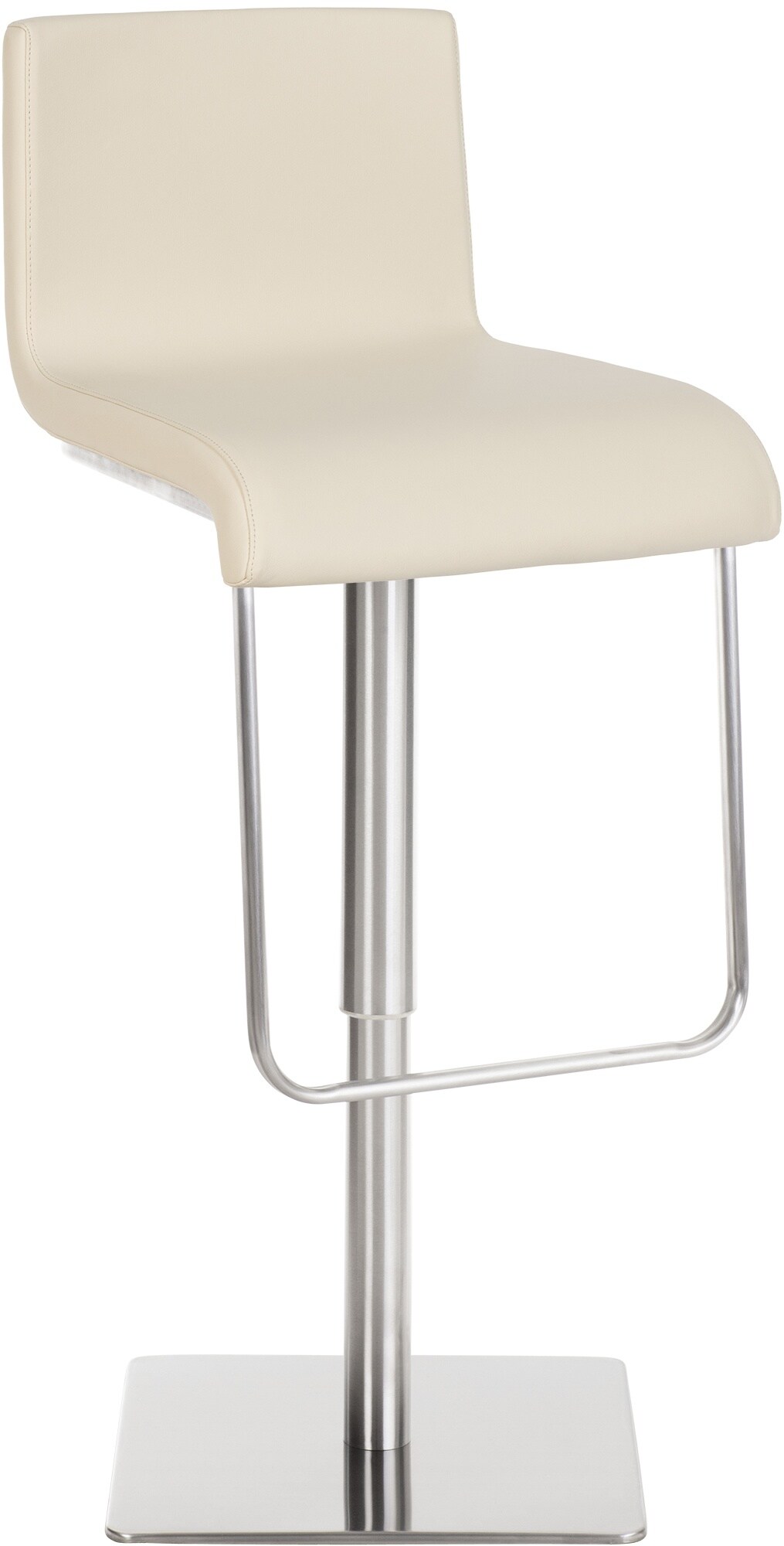 CLP Barhocker Limon mit Kunstleder-Bezug I Barstuhl mit R&uuml;ckenlehne und Fu&szlig;ablage I h&ouml;henverstellbar und drehbar - Bild 1