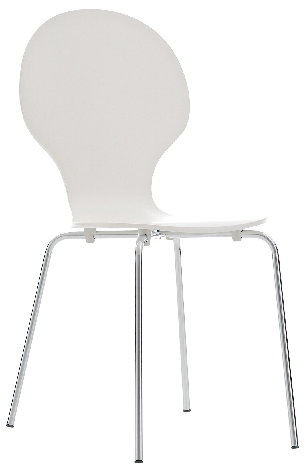 CLP Stapelstuhl Diego I Komfortabler Esszimmerstuhl I Metallgestell, Holzsitz I Ergonomisches Design I Platzsparend In Esszimmer Und Küche