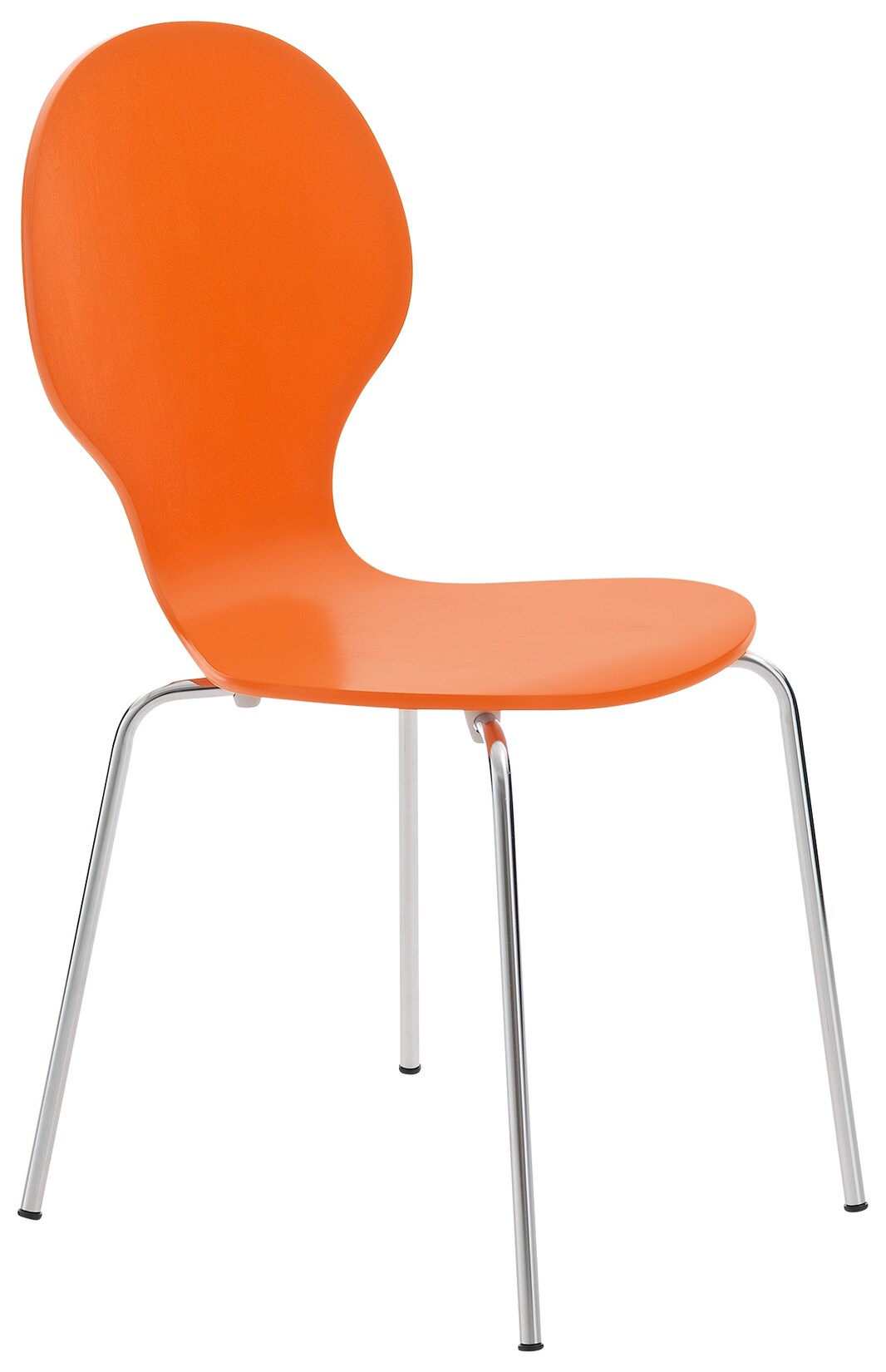 CLP Stapelstuhl Diego I Komfortabler Esszimmerstuhl I Metallgestell, Holzsitz I Ergonomisches Design I Platzsparend In Esszimmer Und Küche