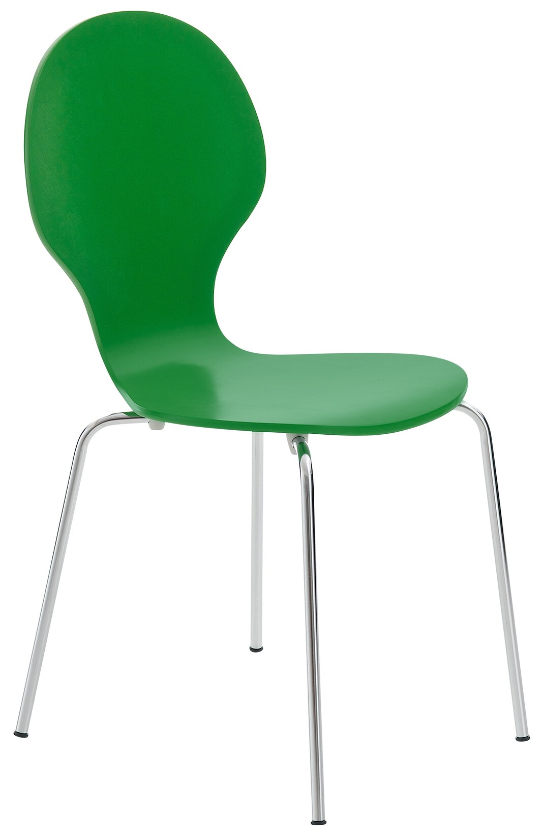 CLP Stapelstuhl Diego I Komfortabler Esszimmerstuhl I Metallgestell, Holzsitz I Ergonomisches Design I Platzsparend In Esszimmer Und Küche