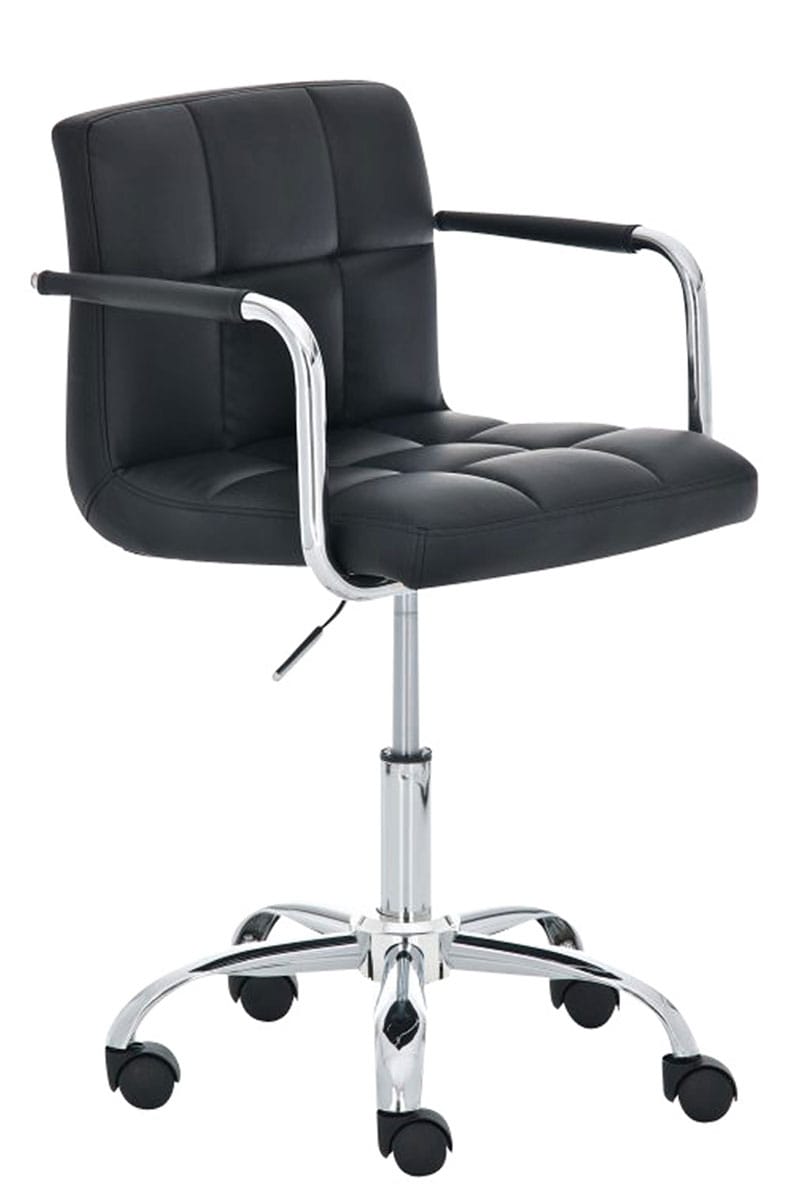 CLP B&uuml;rostuhl LUCY mit gestepptem Kunstlederbezug I Drehstuhl mit Leichtlaufrollen I Schreibtischstuhl mit Armlehne - Bild 1