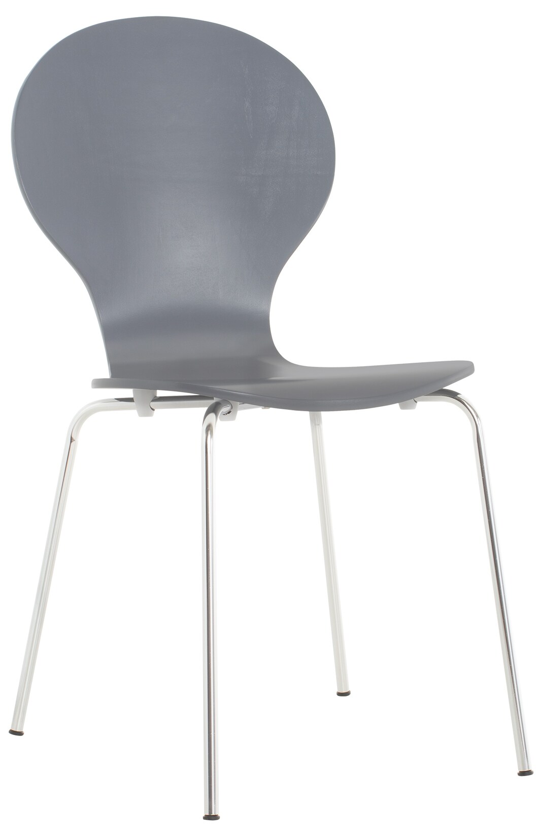 CLP Stapelstuhl Diego I Komfortabler Esszimmerstuhl I Metallgestell, Holzsitz I Ergonomisches Design I Platzsparend In Esszimmer Und Küche