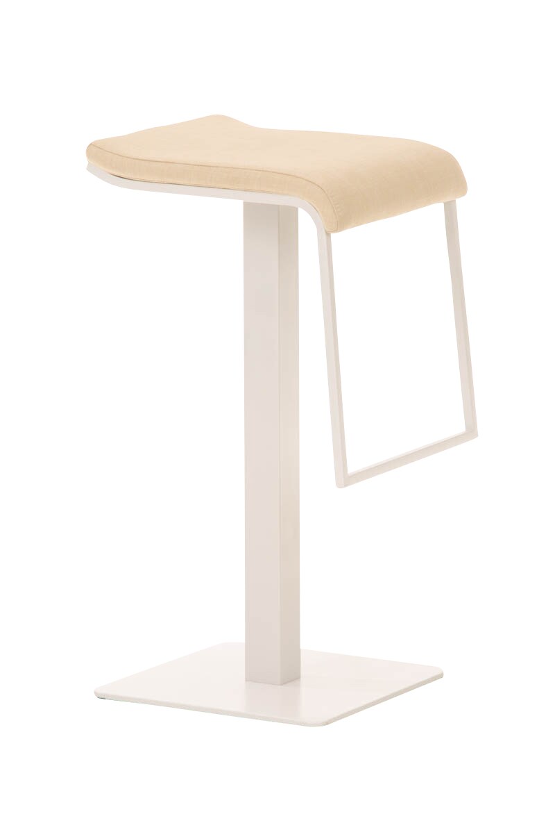 CLP Barhocker Lameng Stoff I Thekenhocker Mit Metallgestell I Barstuhl Mit Bodenplatte Und Fußablage | 04250420274024