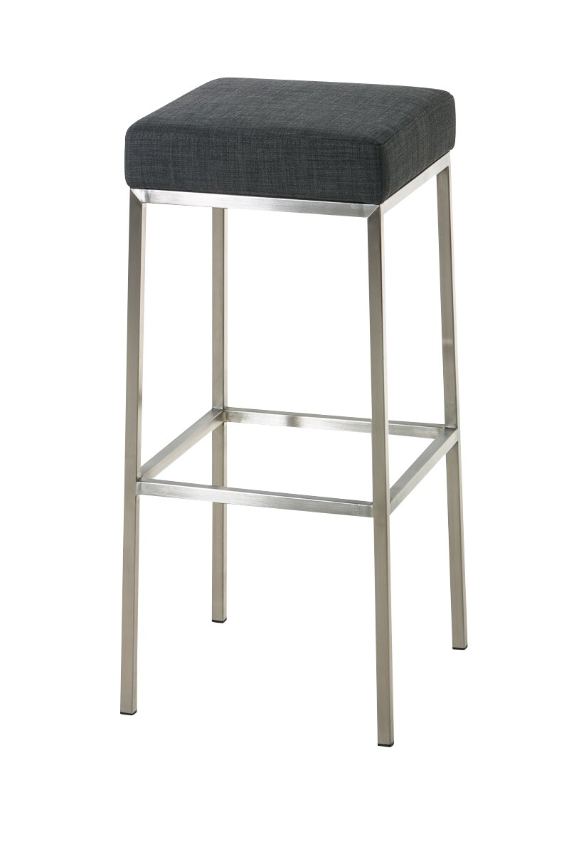 CLP Barhocker Montreal I Gepolsterter Barstuhl mit Stoffbezug I Tresenhocker mit Metallgestell | 04251152615413