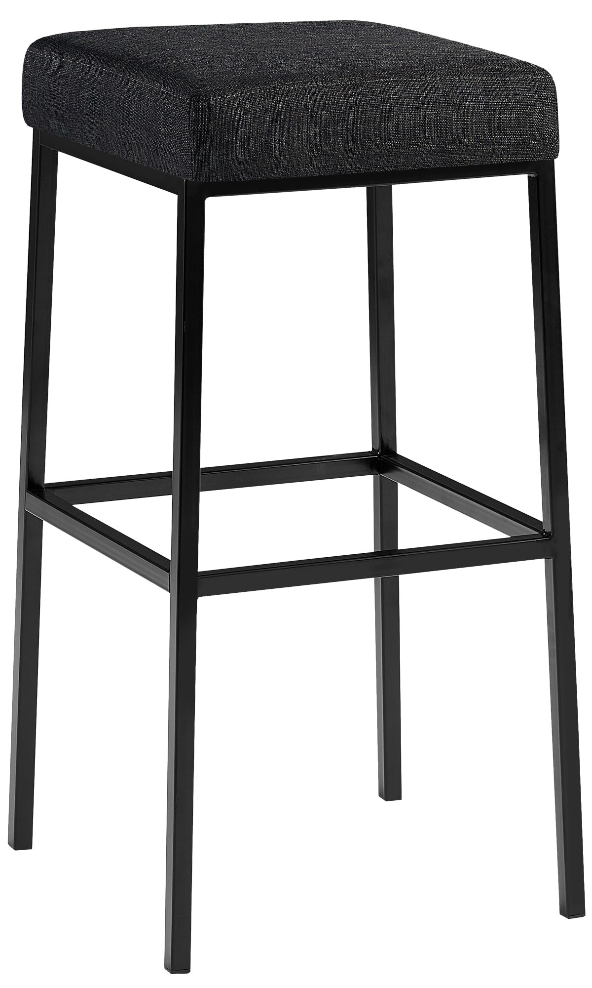 CLP Barhocker Montreal I Gepolsterter Barstuhl mit Stoffbezug I Tresenhocker mit Metallgestell - Bild 1