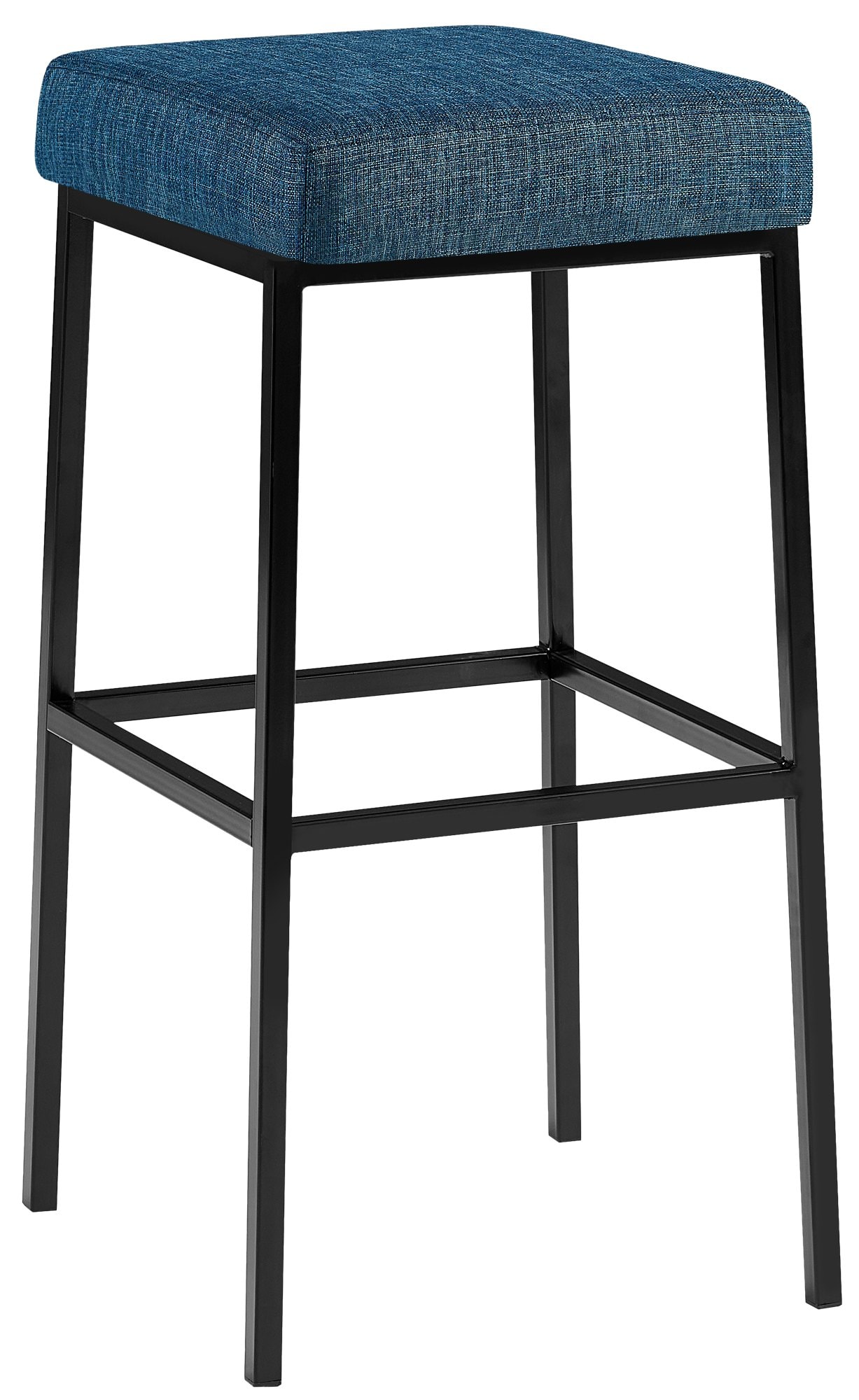 CLP Barhocker Montreal I Gepolsterter Barstuhl mit Stoffbezug I Tresenhocker mit Metallgestell - Bild 1