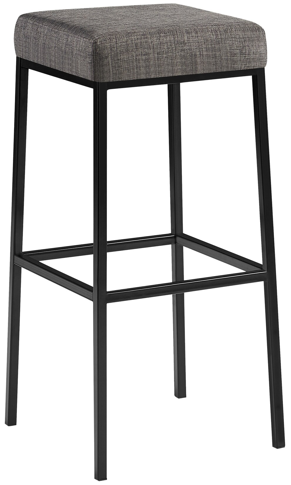 CLP Barhocker Montreal I Gepolsterter Barstuhl mit Stoffbezug I Tresenhocker mit Metallgestell