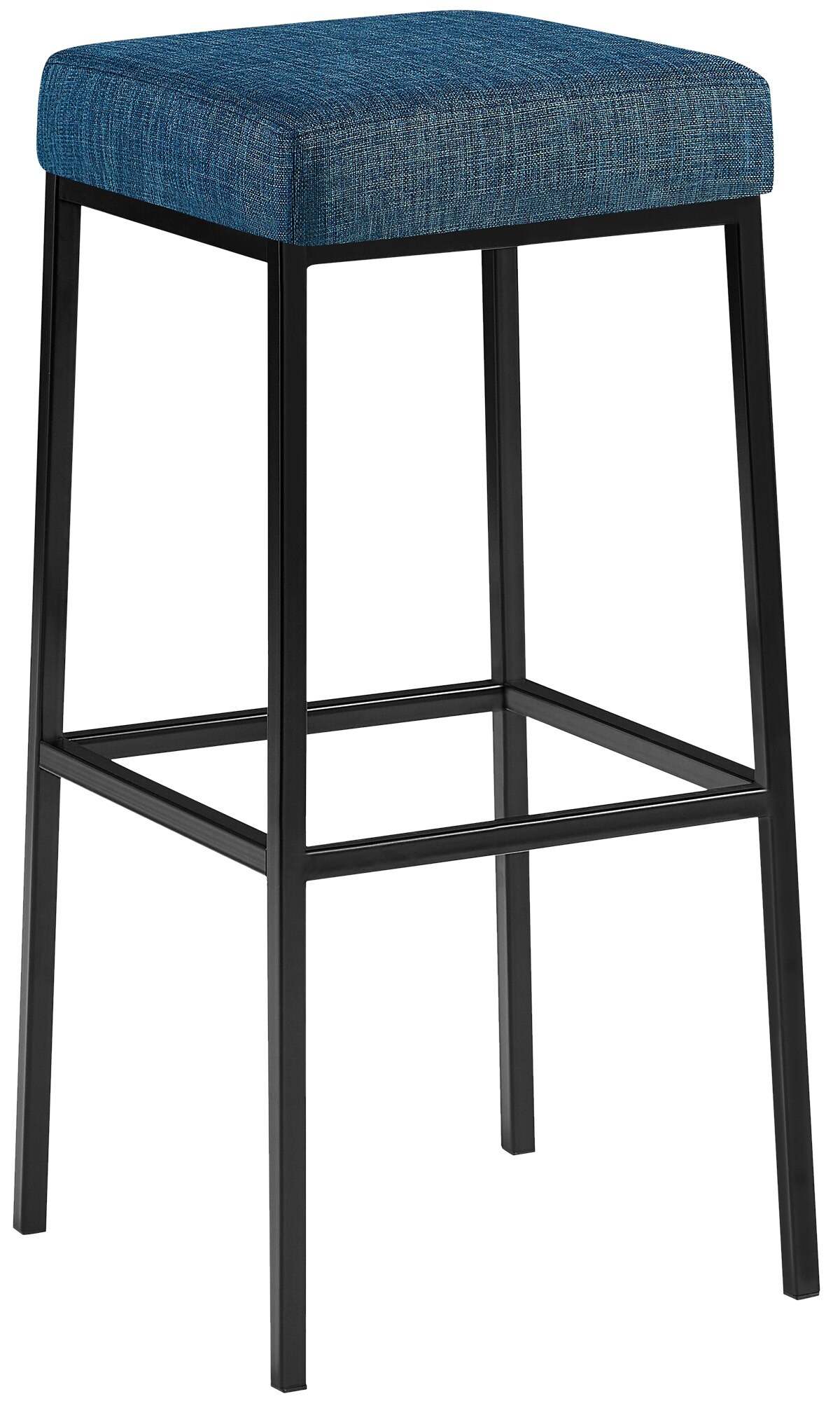 CLP Barhocker Montreal I Gepolsterter Barstuhl mit Stoffbezug I Tresenhocker mit Metallgestell - Bild 1