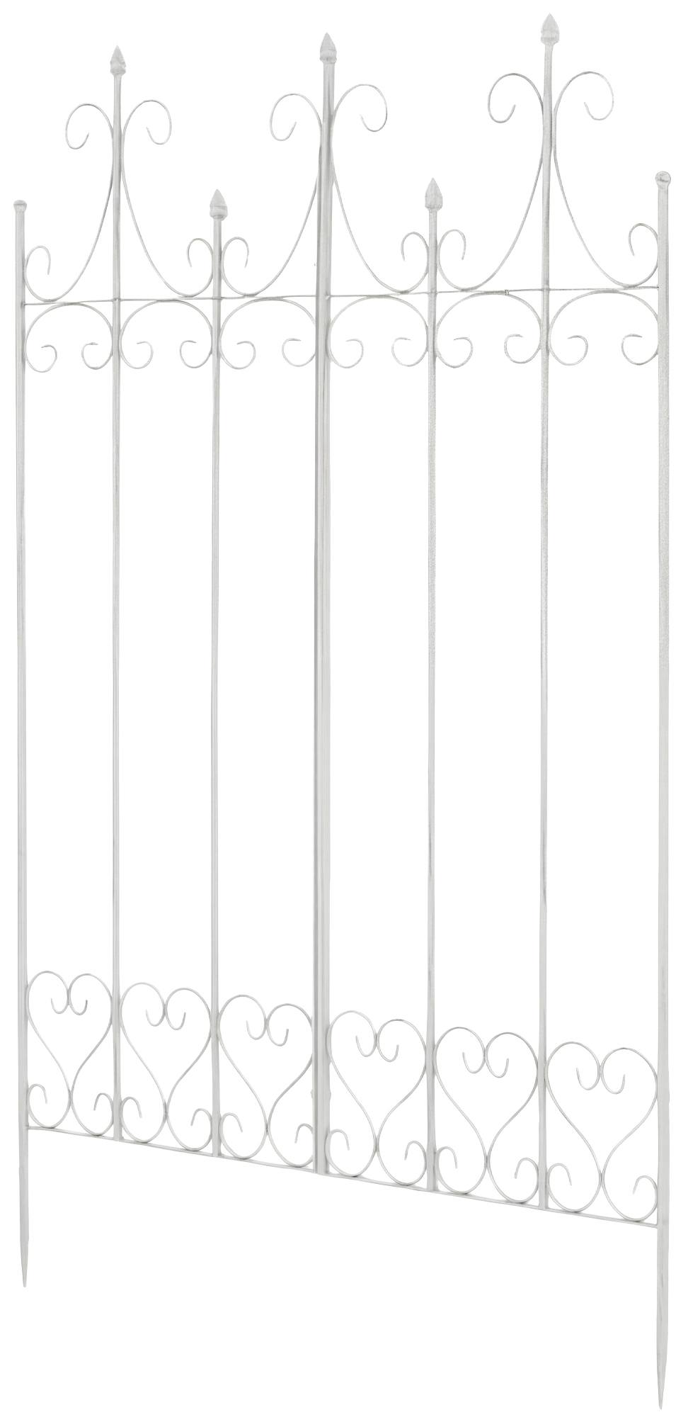 CLP Rankgitter Metall 130 cm hoch Flieder, stabile Rankhilfe f&uuml;r Kletterpflanzen, vormontiert, Landhausstil, Spalier Sichtschutz - Bild 1