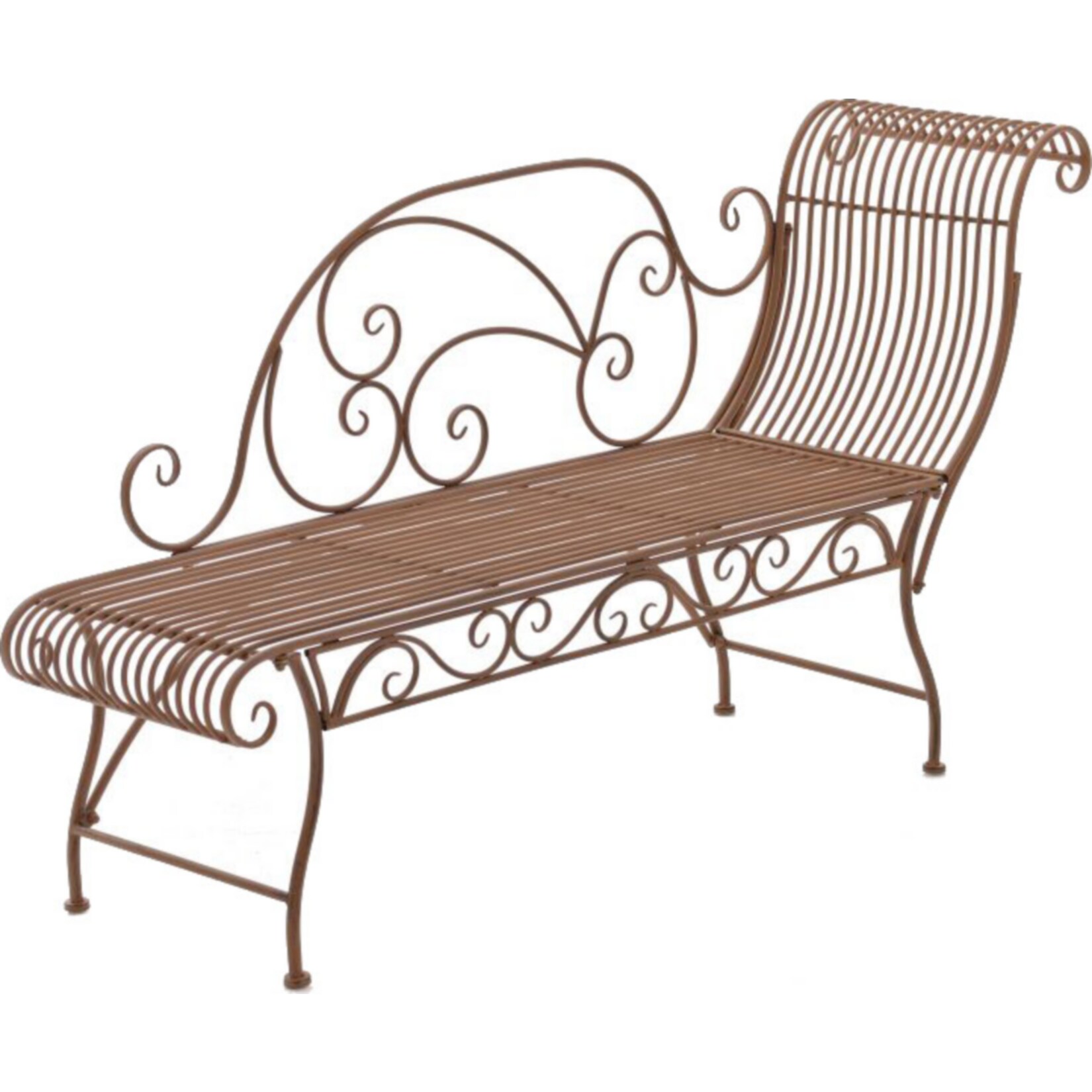 CLP Gartenbank Karma, romantische Recamiere im Jugendstil mit ornamentalen Verzierungen, Chaiselongue f&uuml;r den Au&szlig;enbereich bis 160 kg belastbar - Bild 1