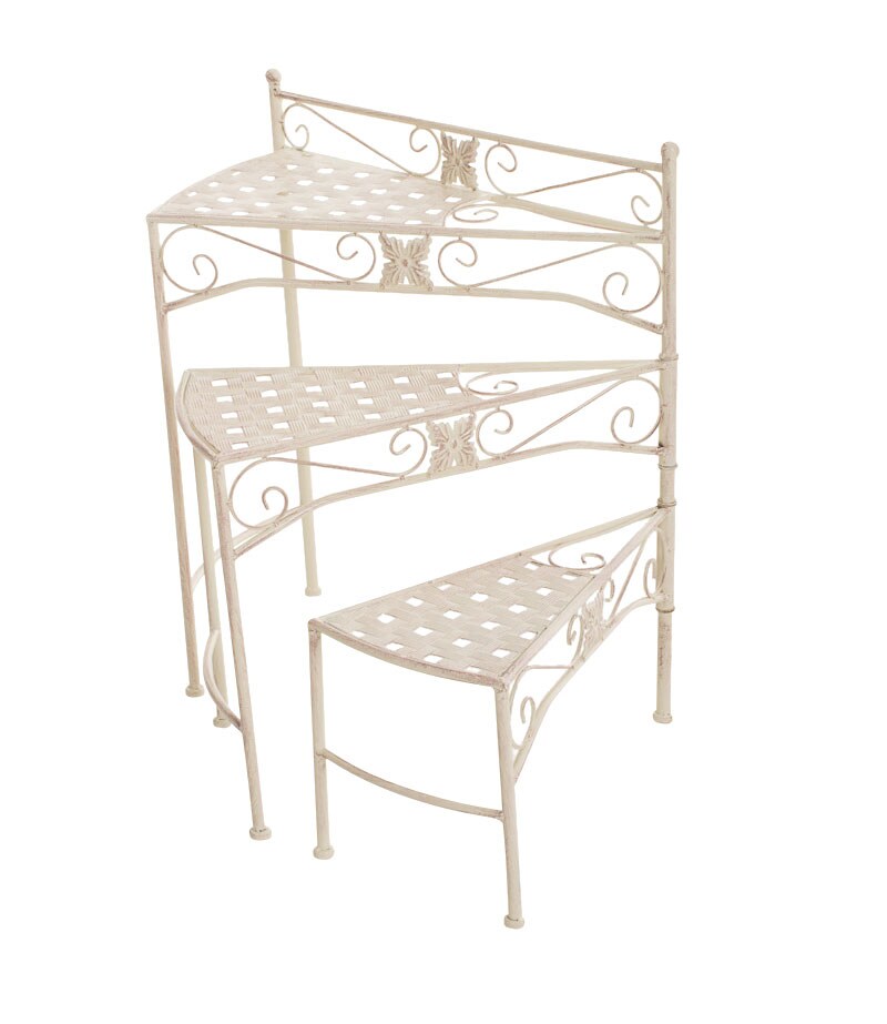 CLP Metall-Blumentreppe SWING mit verstellbaren Stufen | Klappbarer Blumenst&auml;nder | In verschiedenen Farben erh&auml;ltlich - Bild 1