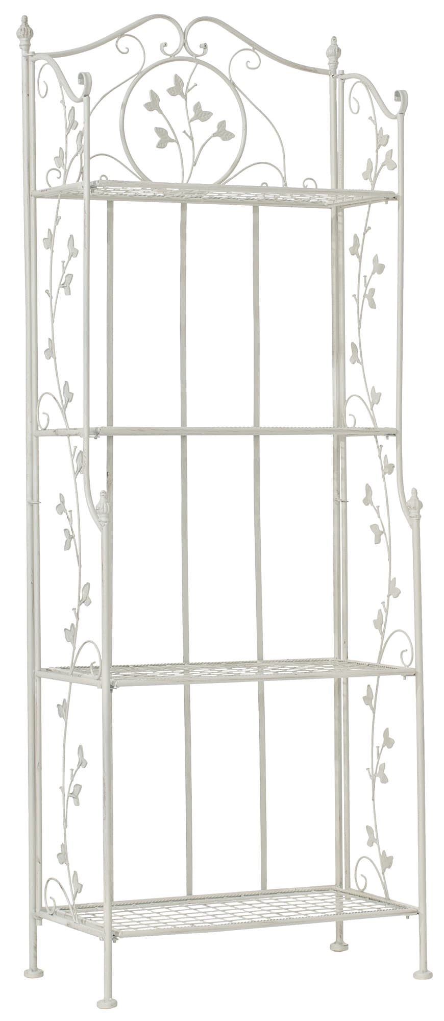 CLP ARONA stabiles Standregal im Landhausstil I Klappbares Eisenregal mit 4 Regalb&ouml;den I In verschiedenen Farben erh&auml;ltlich - Bild 1